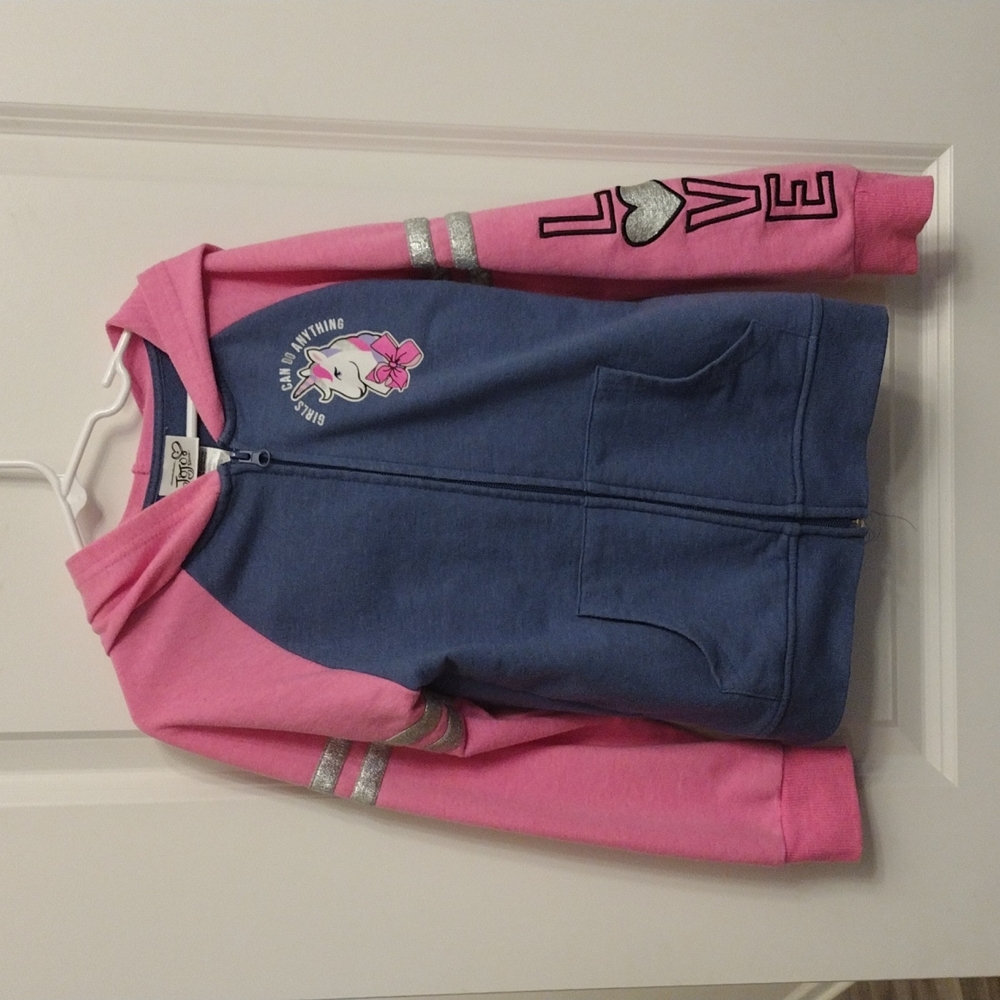 Girls Jojo Siwa Zip Hoodie Size 7/8